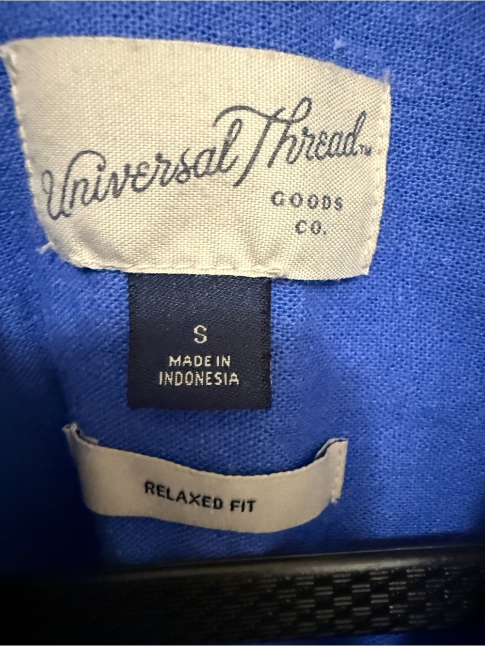 Universal Thread Blue Linen Blend Long-Sleeve Button-Down Shirt - Picture 2 of 4